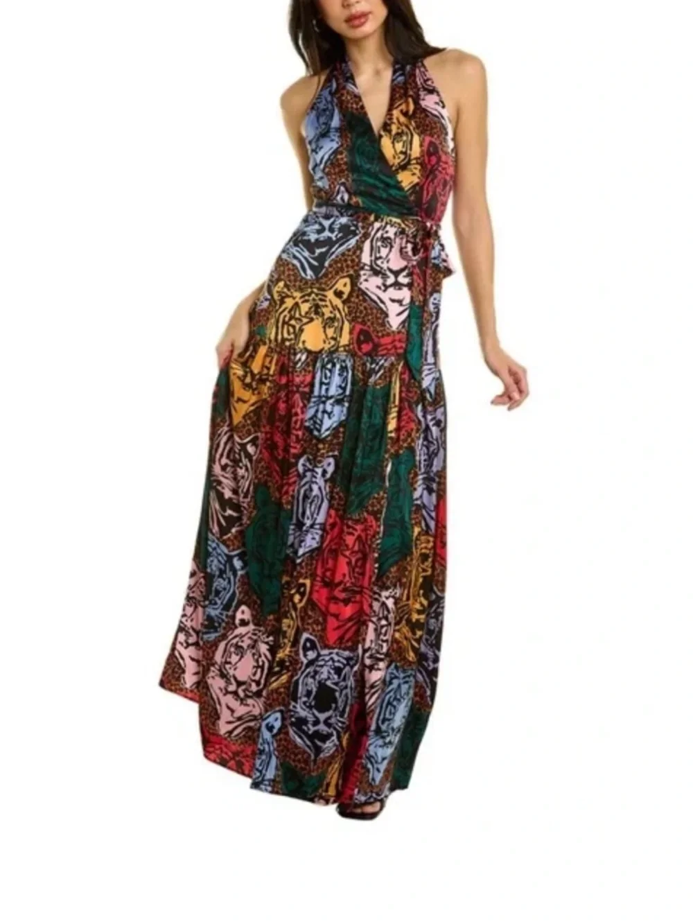 Hutch Pop Tigers Wrap Dress - Sz. L - NWT in packaging. - Picture 13 of 13